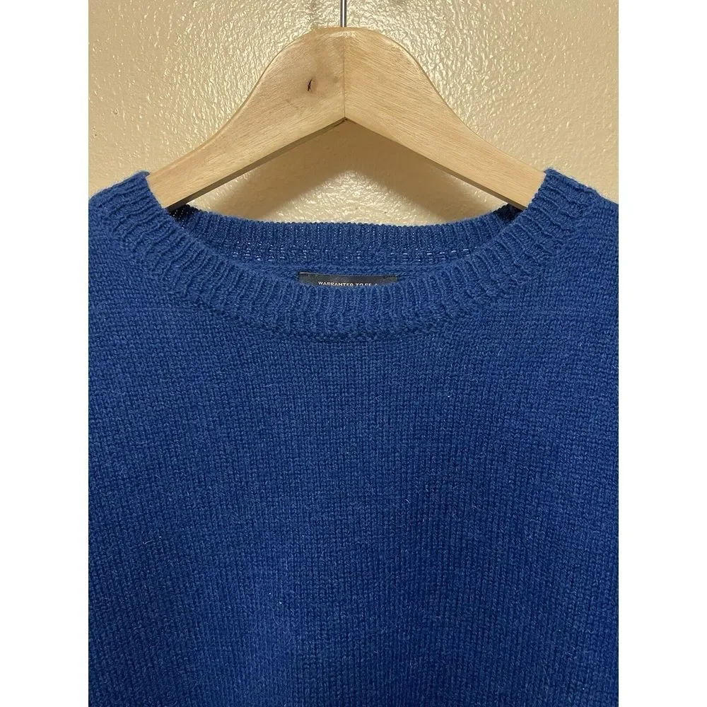 Pendleton Sweater Royal Blue Grandpa 100 Wool Washable Shetland Adult Mens Large